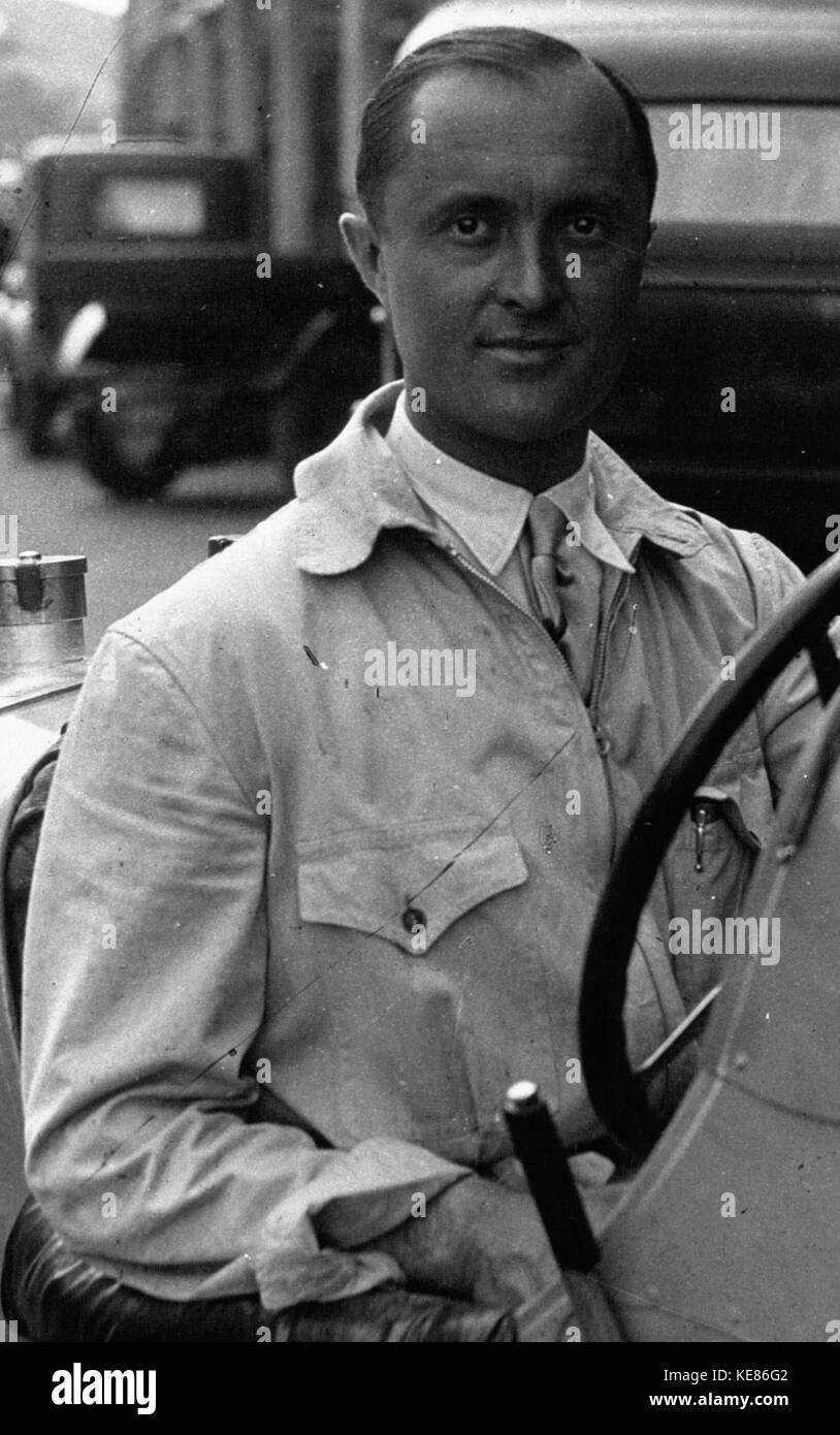 Louis Chiron beim Grand Prix von Frankreich 1931 (2) (7/8) Stockfoto