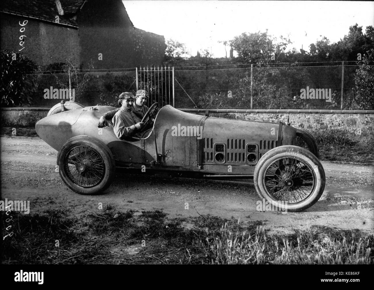 Jean Chassagne beim Grand Prix von Frankreich 1921 Stockfoto