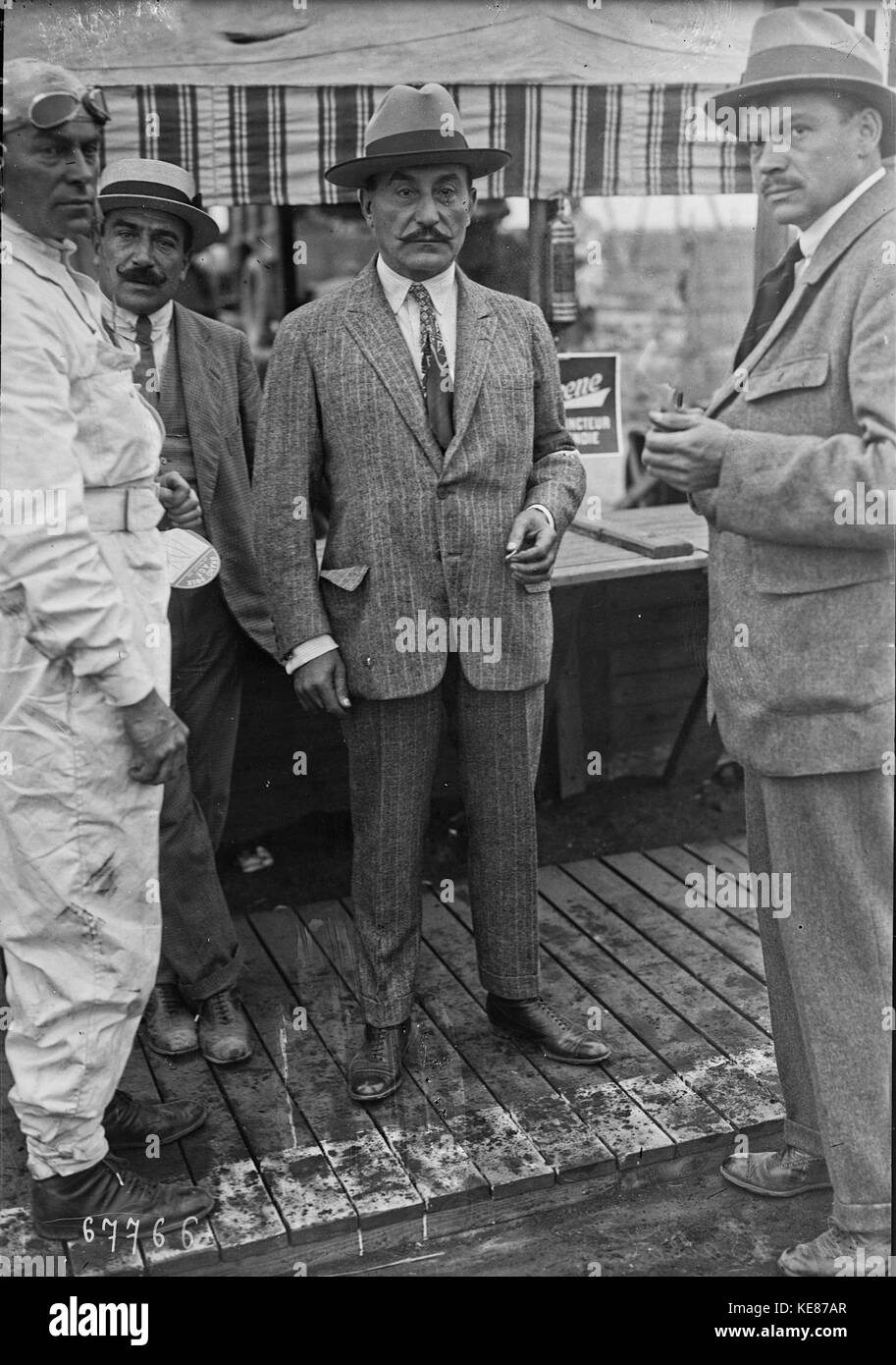 Maurice Stimmzettel beim Grand Prix von Frankreich 1921 in Le Mans Stockfoto