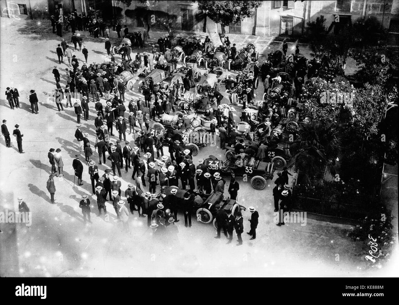 Raster im Jahre 1913 Targa Florio (5) Stockfoto