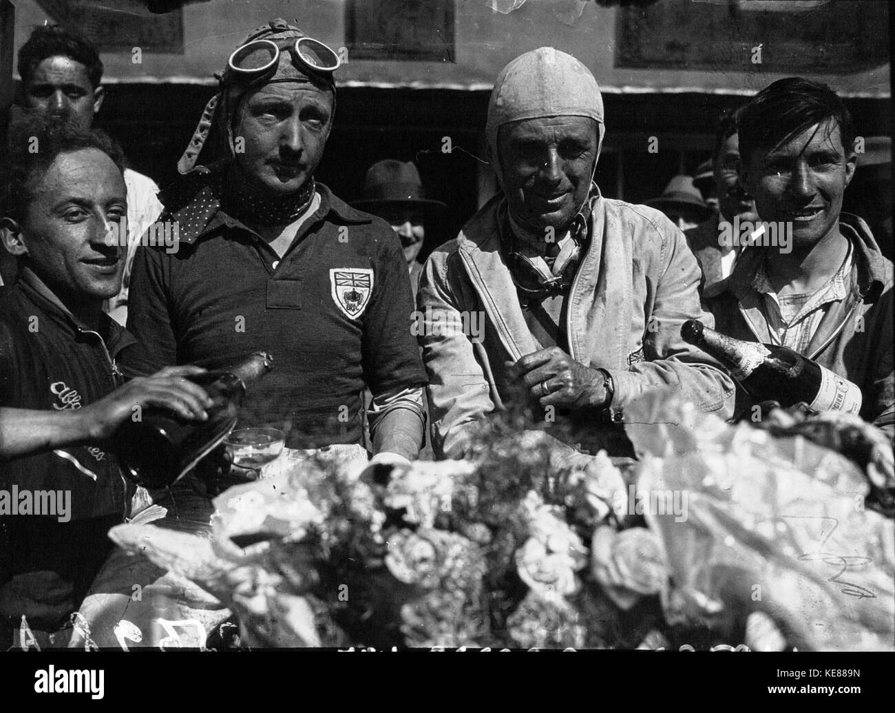Birkin und Howe an der 1931 24 Stunden von Le Mans Stockfoto