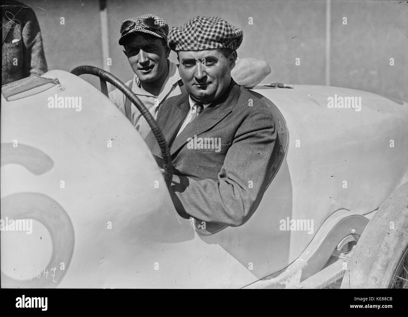 Albert Guyot beim Grand Prix von Frankreich 1921 (2) Stockfoto