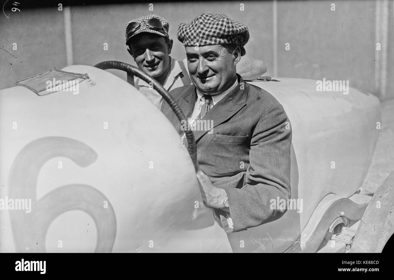 Albert Guyot beim Grand Prix von Frankreich 1921 Stockfoto