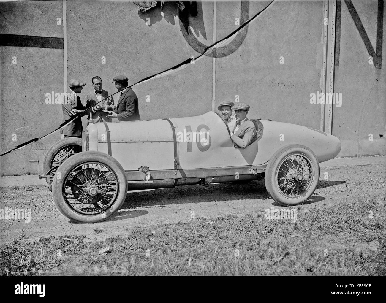 Joe Boyer an der französischen Grand Prix 1921 Stockfoto