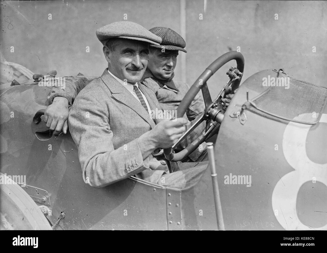 Jean Chassagne beim Grand Prix von Frankreich 1921 (2) Stockfoto