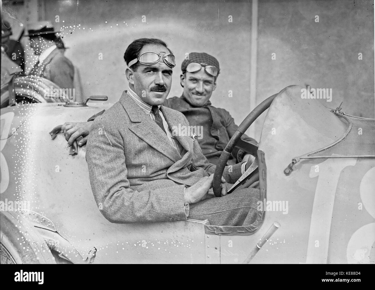 Giulio Foresti beim Grand Prix von Frankreich 1921 Stockfoto
