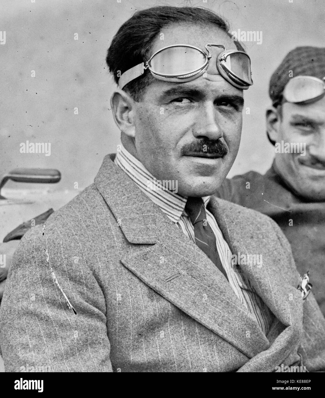 Giulio Foresti beim Grand Prix von Frankreich 1921 (7/8) Stockfoto