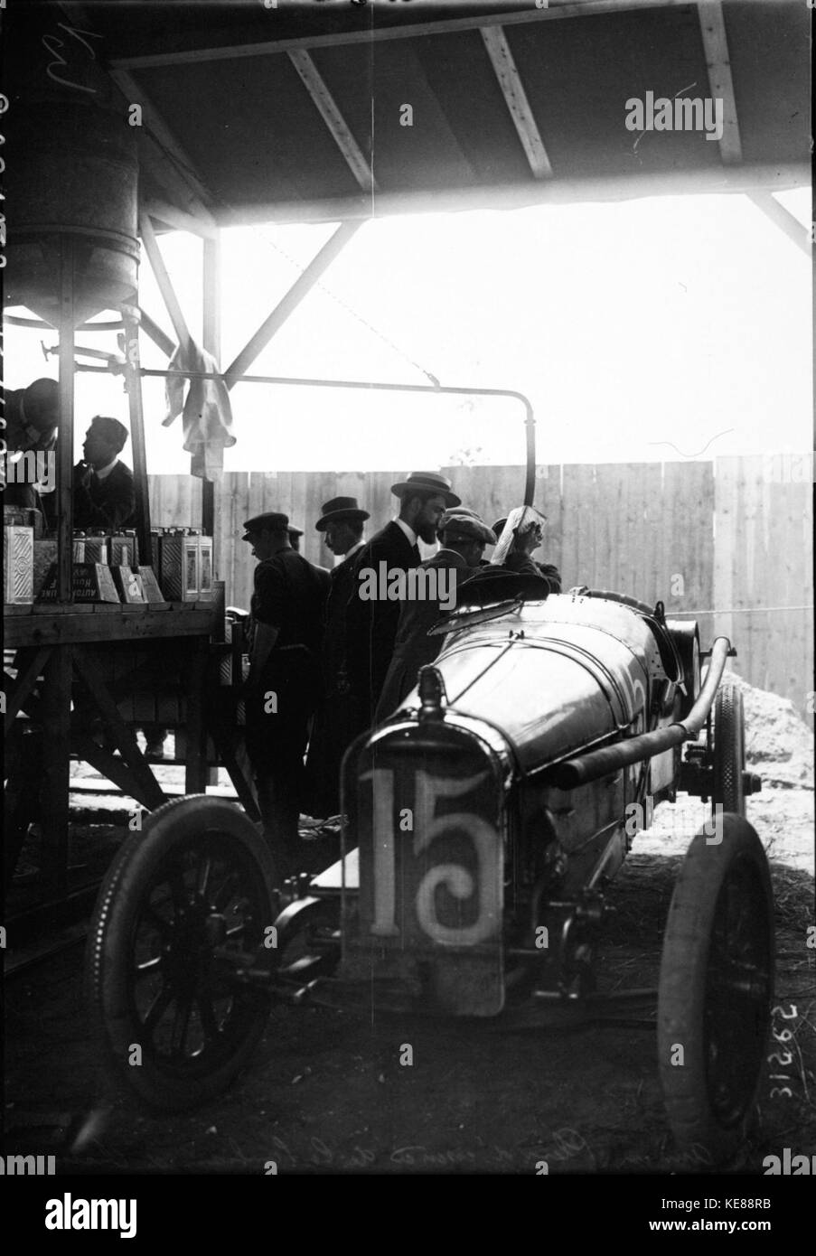 Jean Chassagne beim Grand Prix von Frankreich 1913 (3) Stockfoto