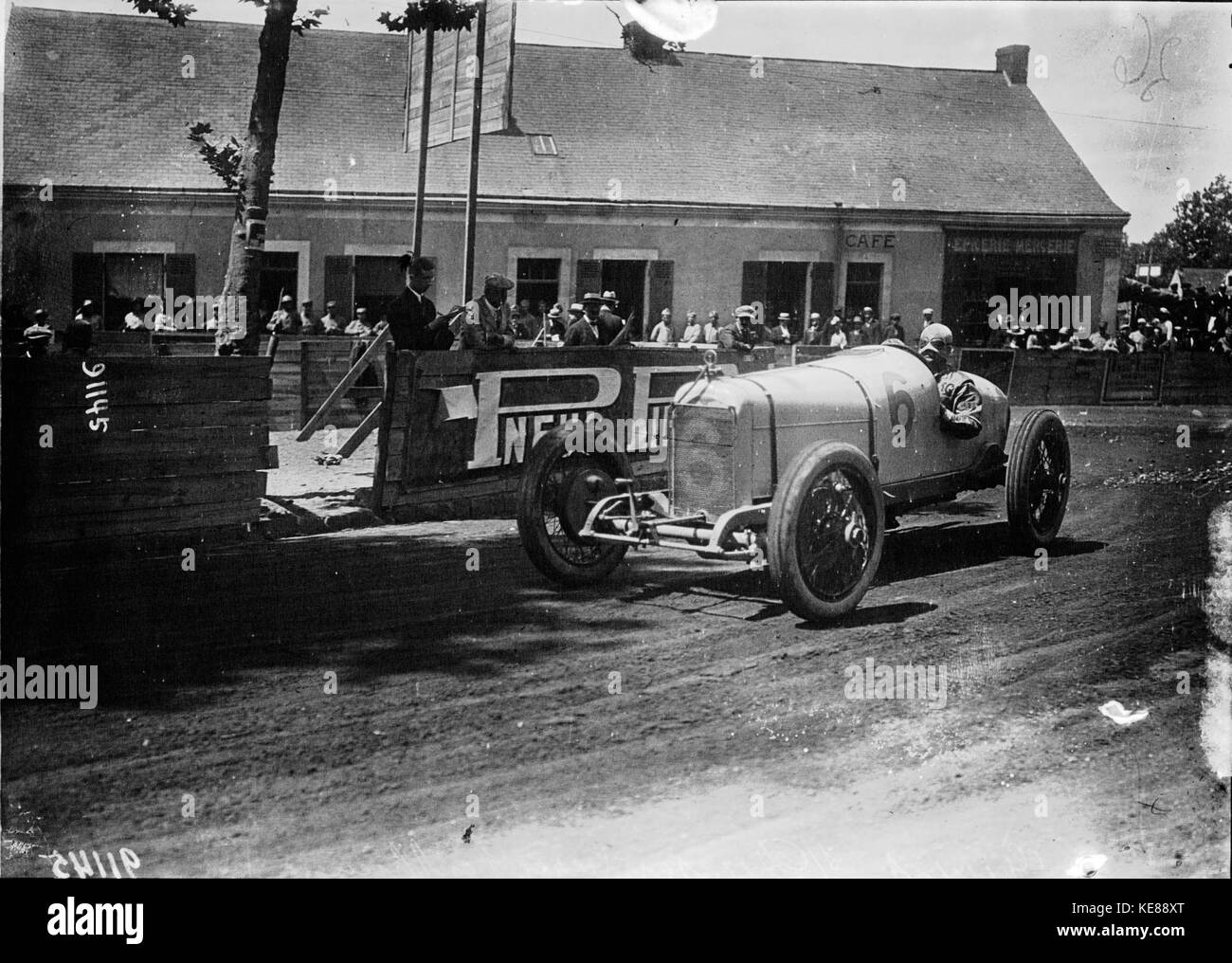 Albert Guyot beim Grand Prix von Frankreich 1921 (4) Stockfoto