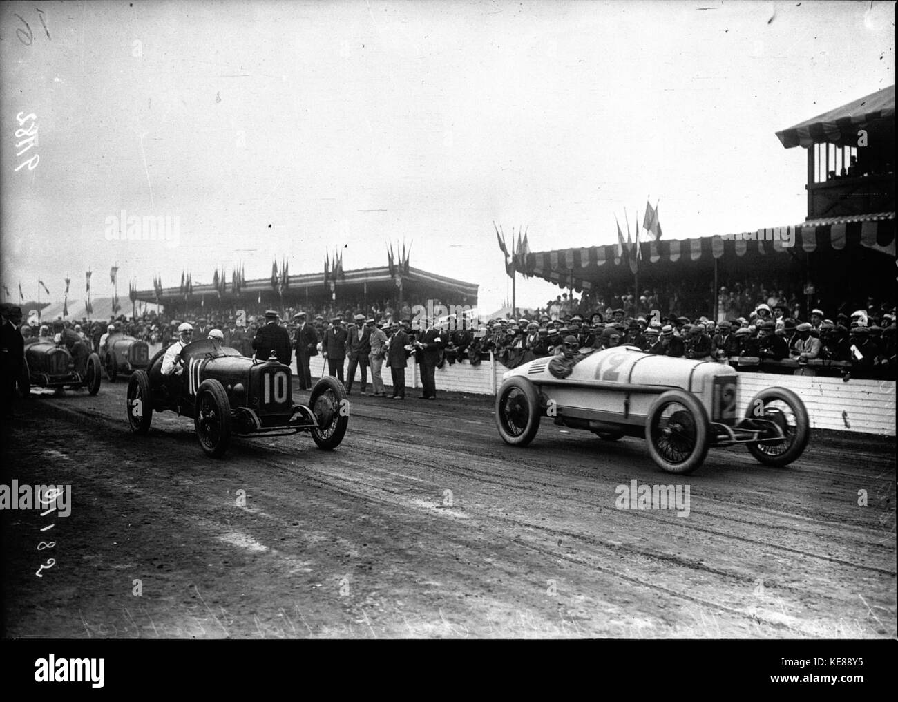 Henry Segrave und Jimmy Murphy im französischen Grand Prix 1921 Stockfoto