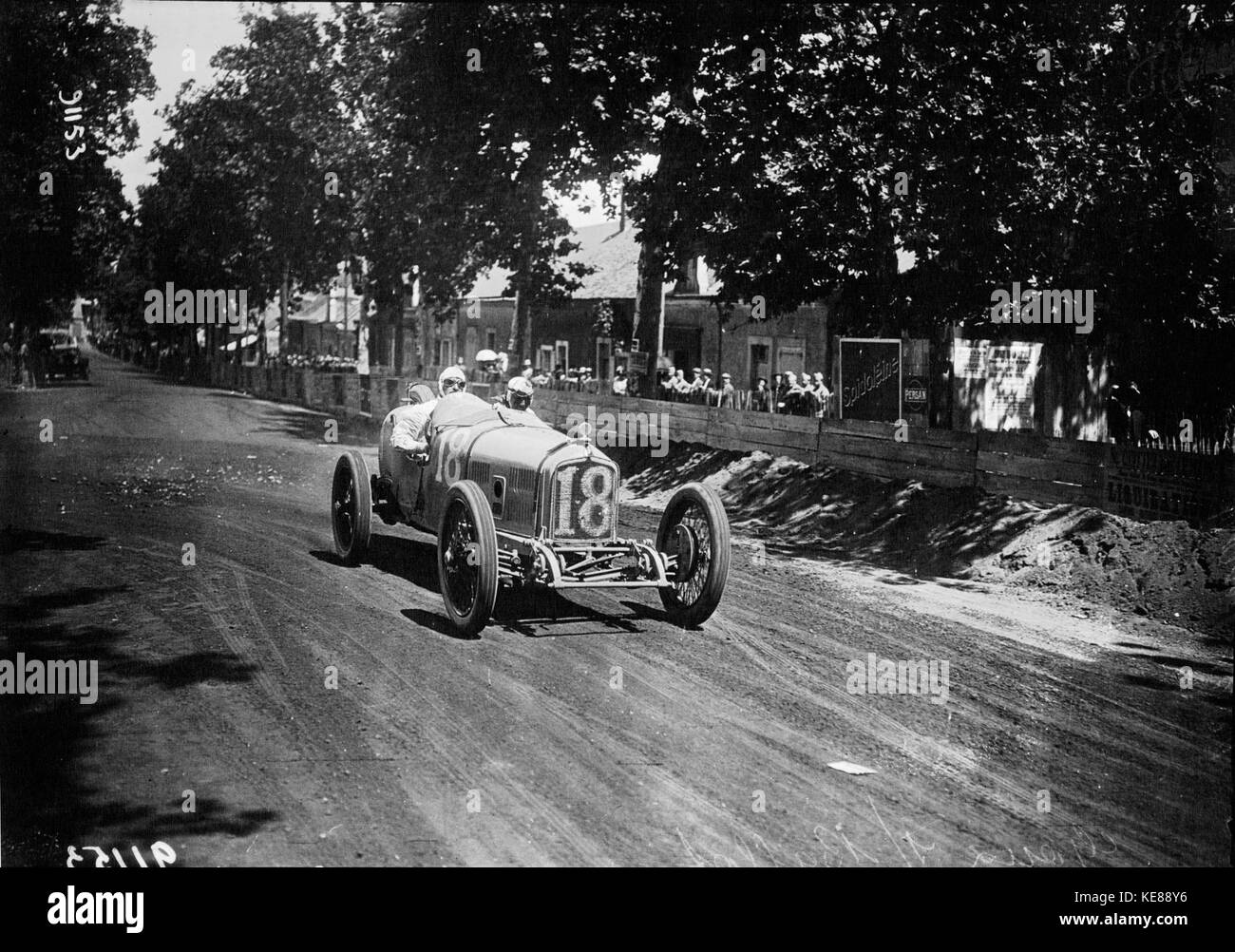 Jules Goux beim Grand Prix von Frankreich 1921 (3) Stockfoto