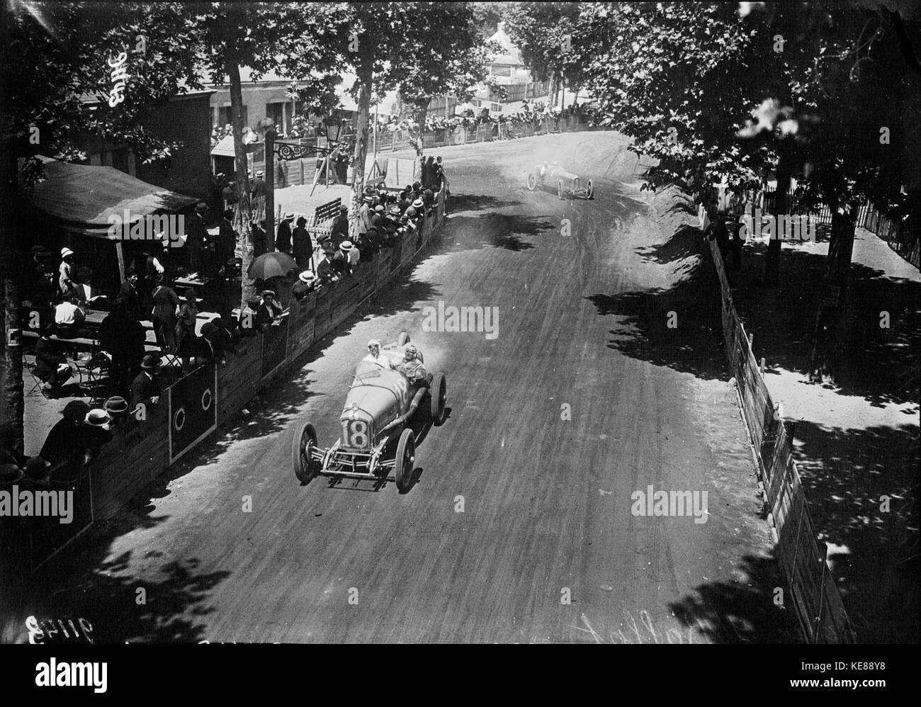 Jules Goux beim Grand Prix von Frankreich 1921 (4) Stockfoto