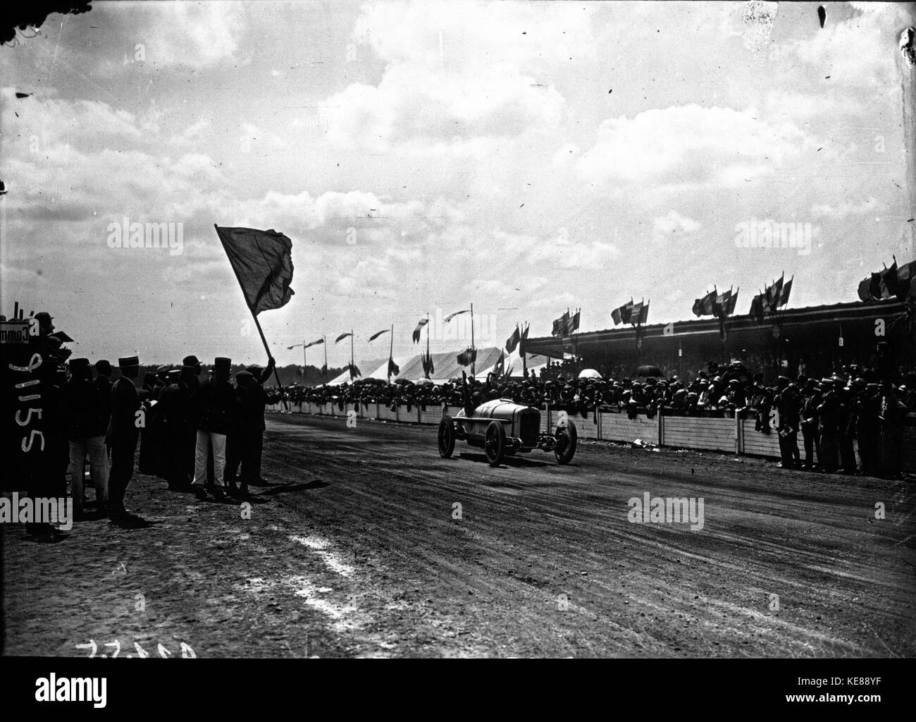 Jimmy Murphy beim Grand Prix von Frankreich 1921 (4) Stockfoto