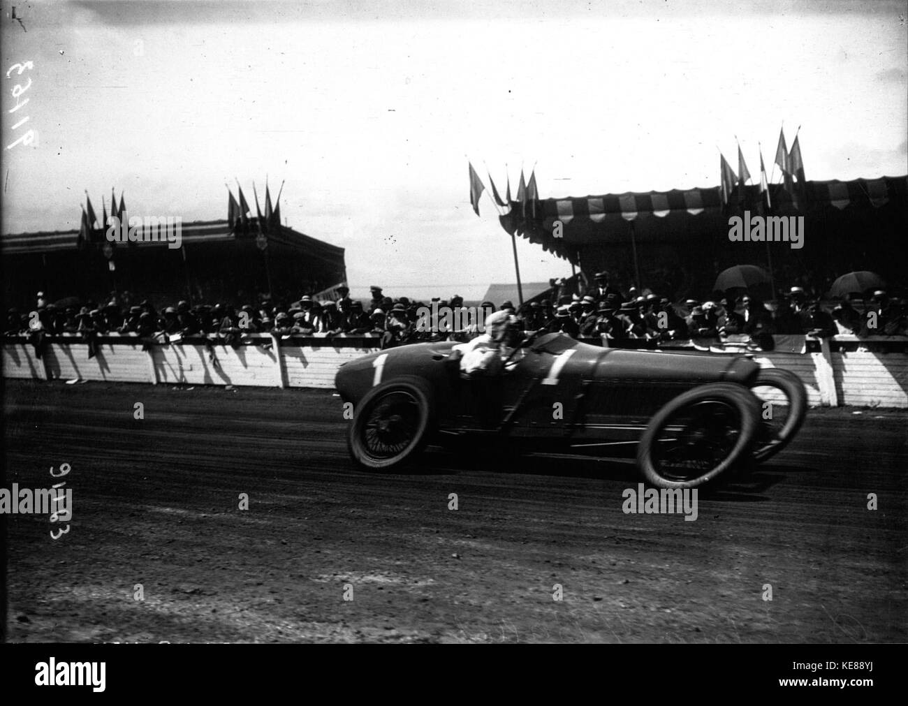 Ralph DePalma beim Grand Prix von Frankreich 1921 (3) Stockfoto