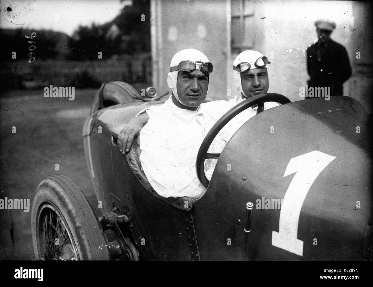 Ralph DePalma beim Grand Prix von Frankreich 1921 (4) Stockfoto