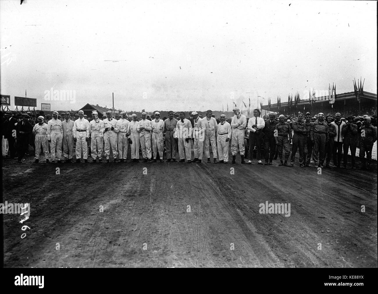 Gruppenfoto der Fahrer beim Grand Prix von Frankreich 1921 Stockfoto