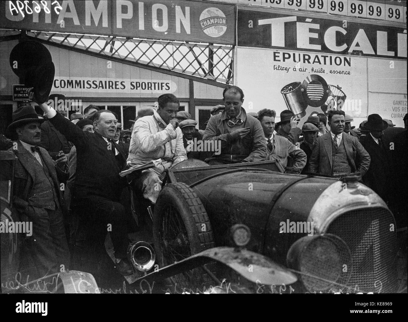 Barnato und Rubin am 1928 24 Stunden von Le Mans Stockfoto