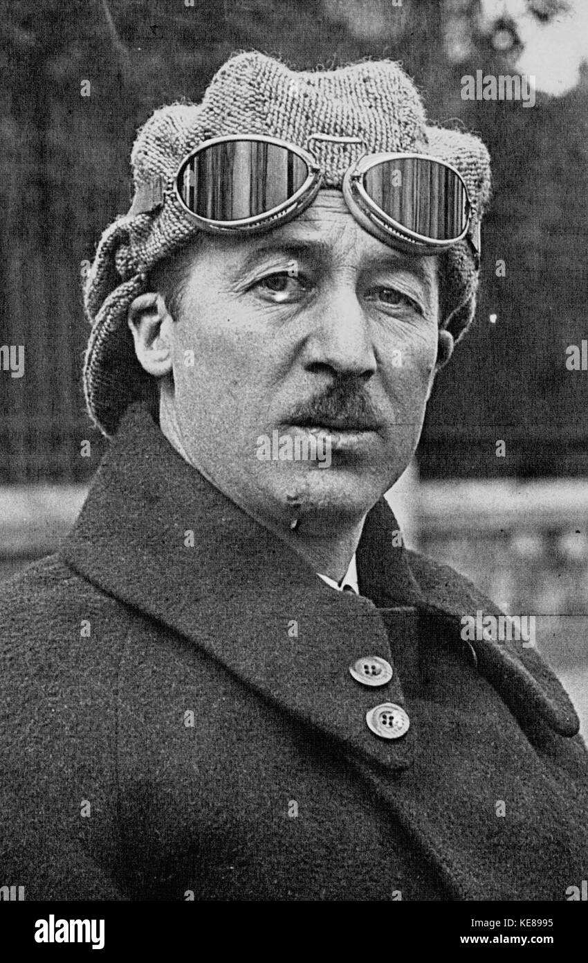 Jules Goux in seinem Peugeot 1924 (7/8) Stockfoto