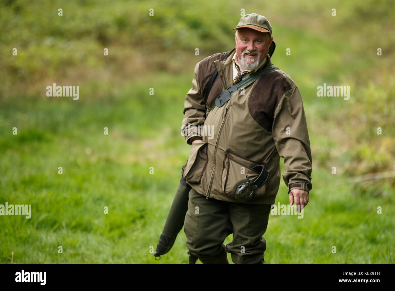 Tontaubenschießen in ländlicher Lage Stockfoto