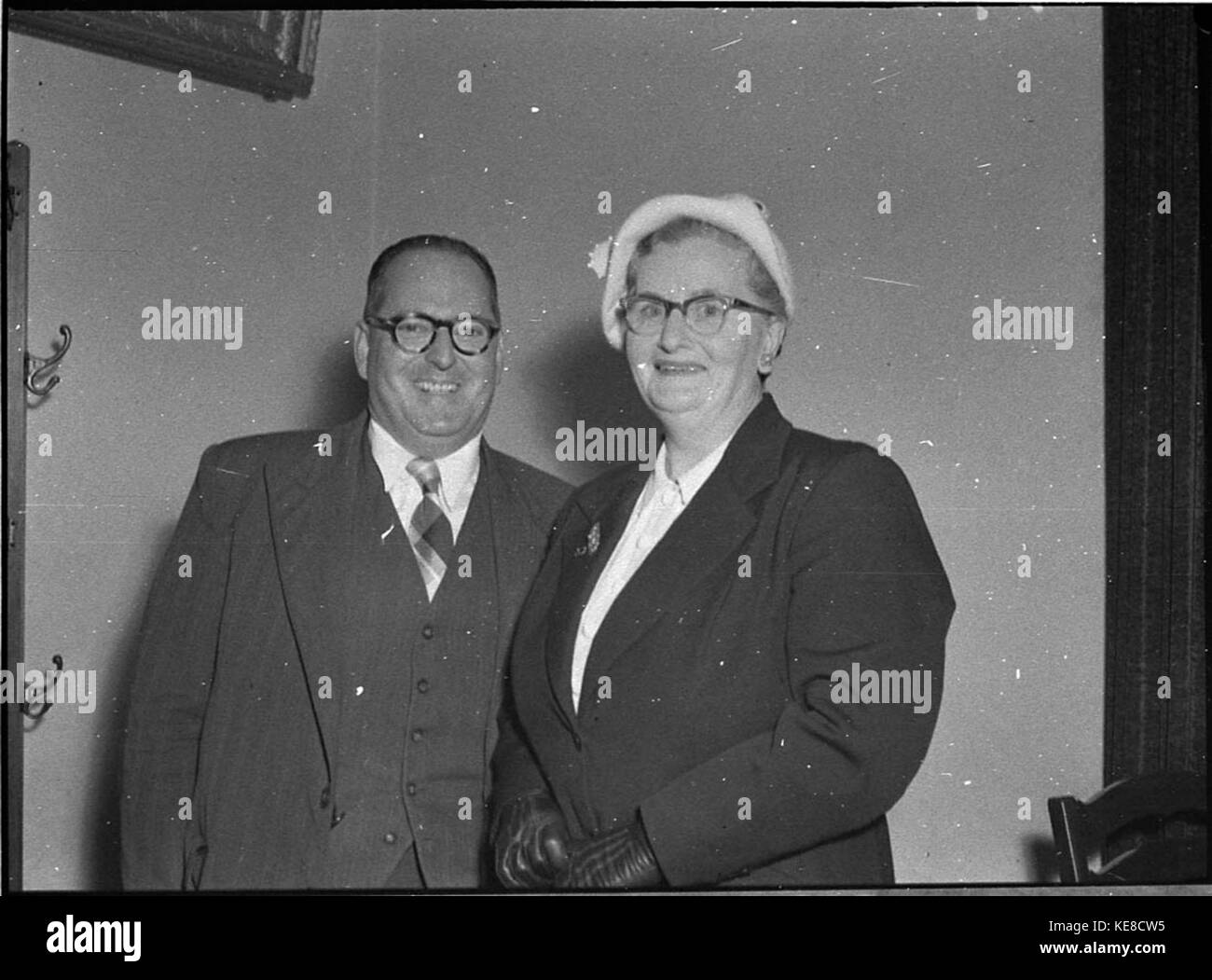 34536 Herr GD McDougall Oberbürgermeister mit Frau McDougall silbernes Jubiläum Stockfoto