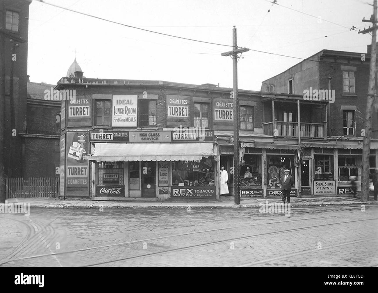 Rue de Courcelles Saint Henri 1929 Stockfoto