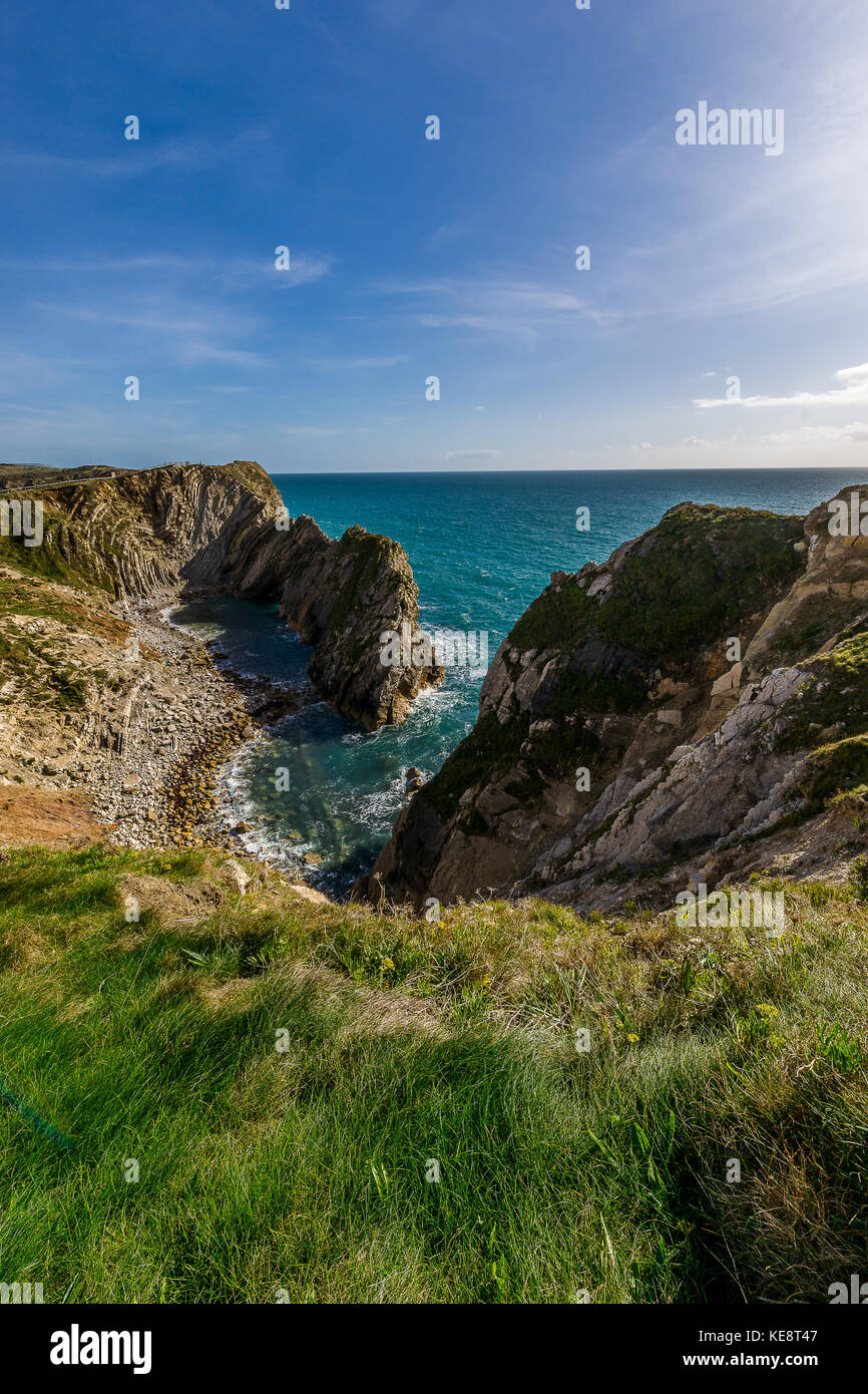 Lulworth Cove, auf der Jurassic Küste, Dorset, Großbritannien Stockfoto