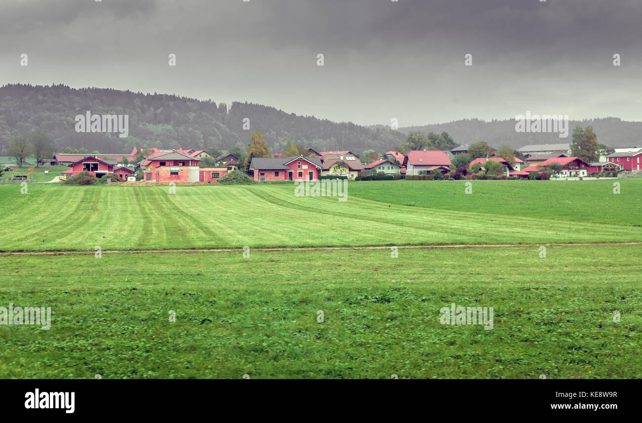 Die schönen Farben des Herbstes in Österreich Stockfoto