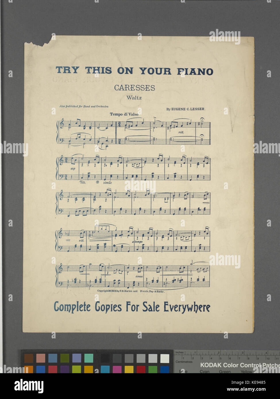 Der Piccadilly Johnny mit dem kleinen Glas Auge oder, Algy (NYPL Hades 463910 1697009) Stockfoto