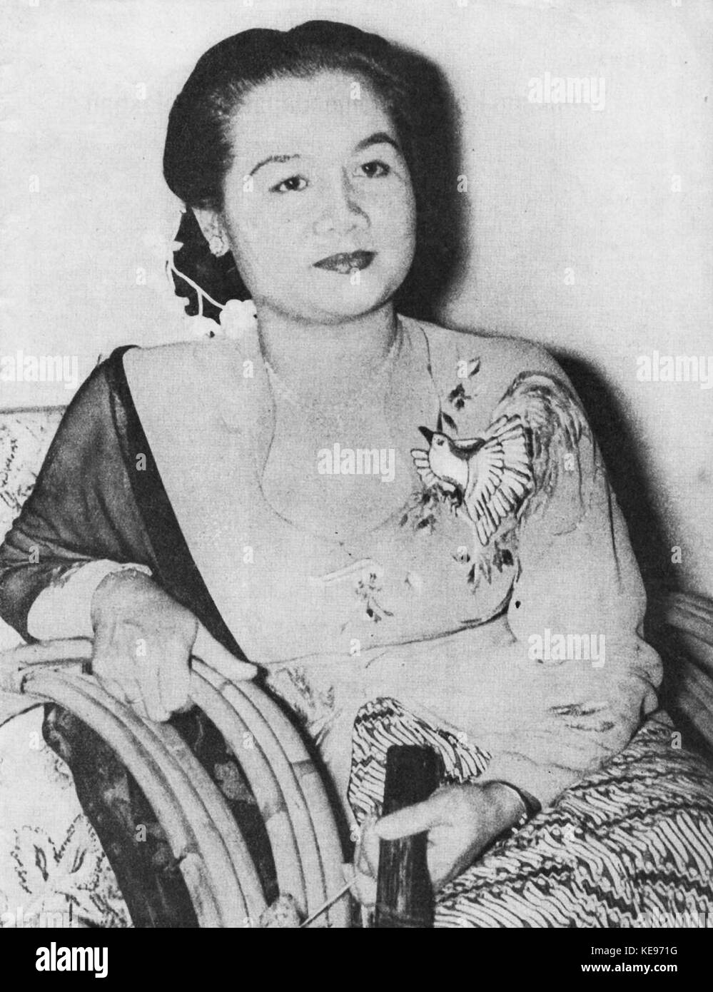 Sukarsih, Film Varia 2.5 (Mai 1955), p 3. Stockfoto