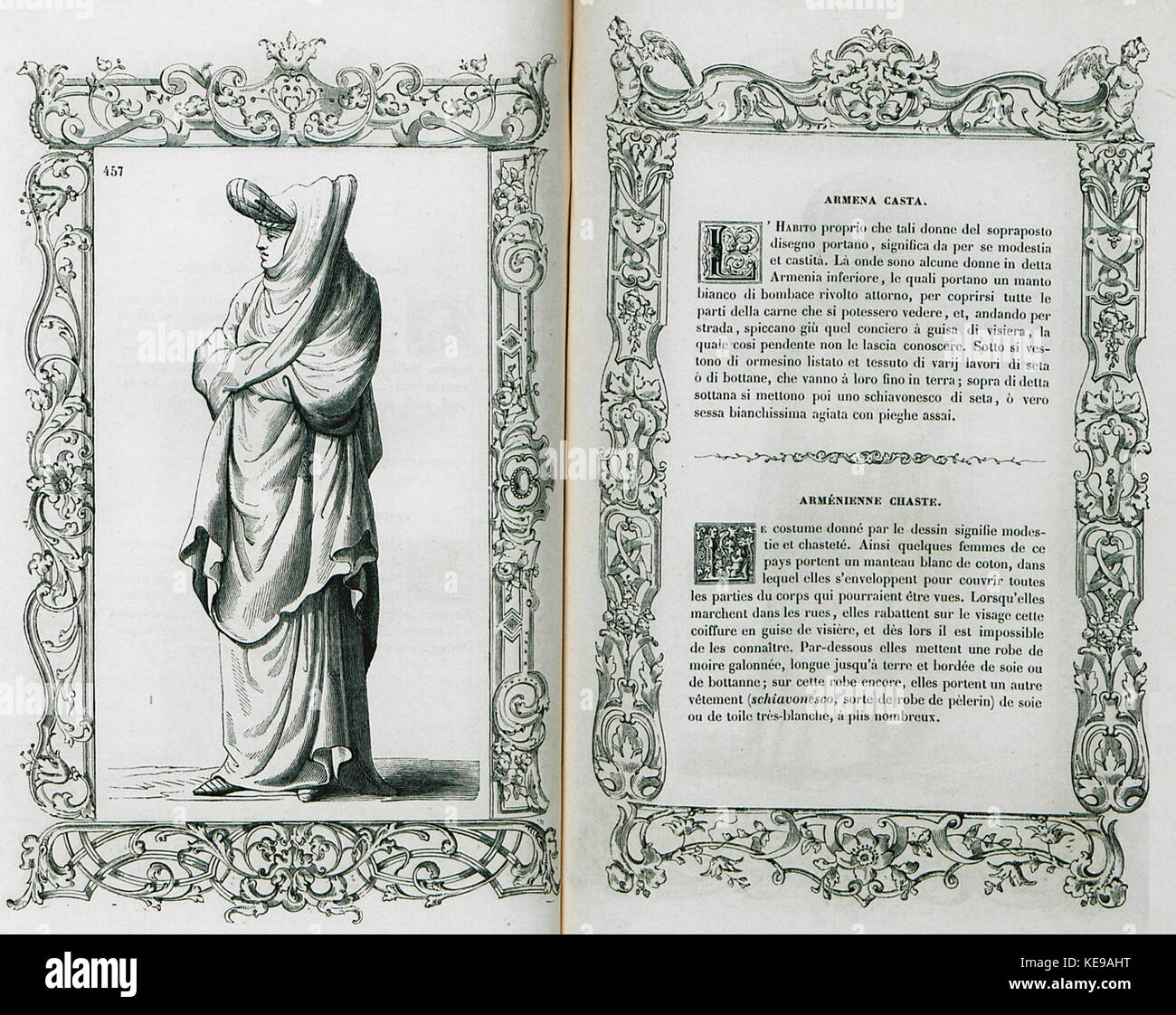 Armena Casta Vecellio Cesare 1860 Stockfoto