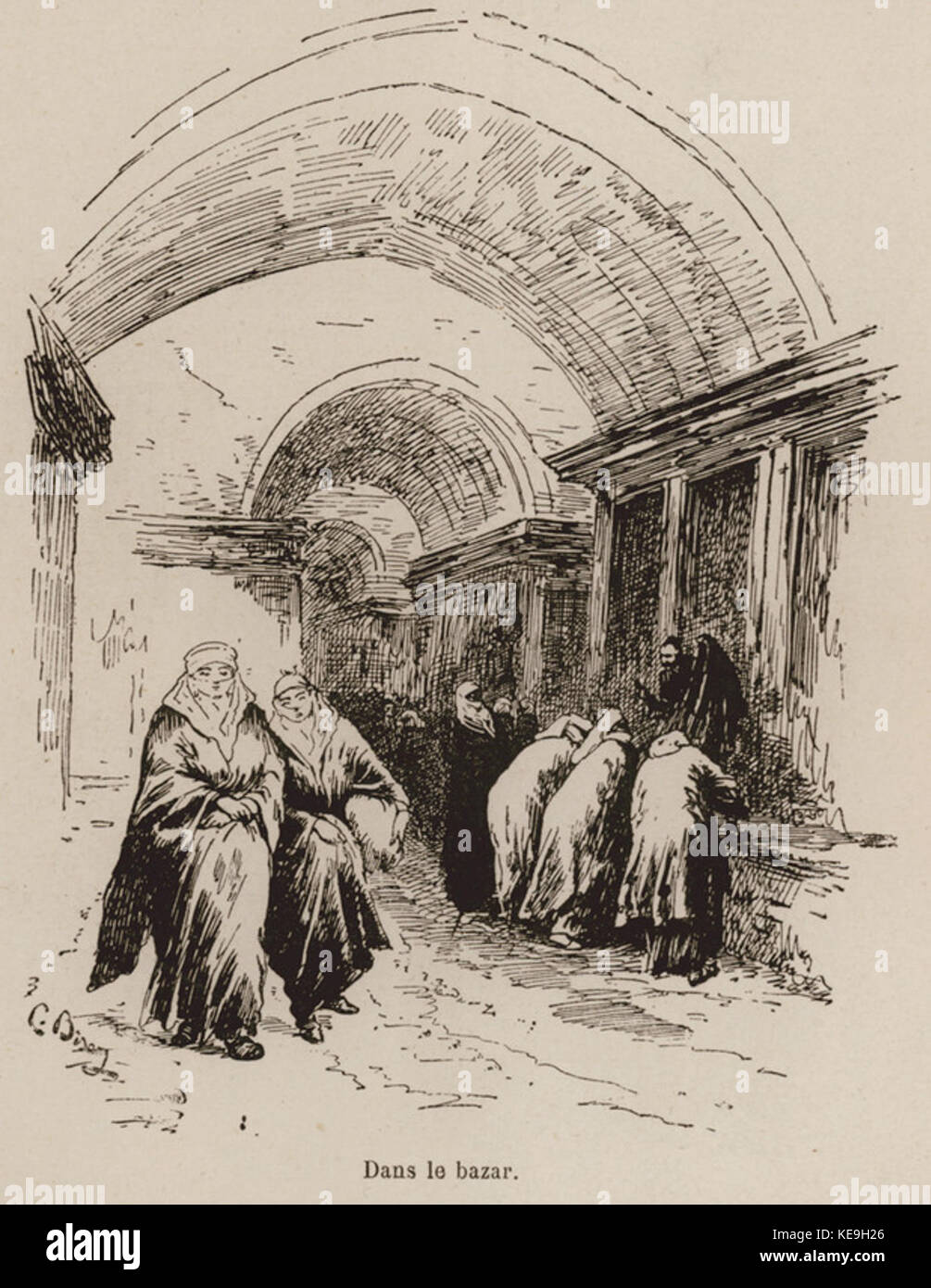 Dans le Bazar De Amicis Edmondo 1883 Stockfoto