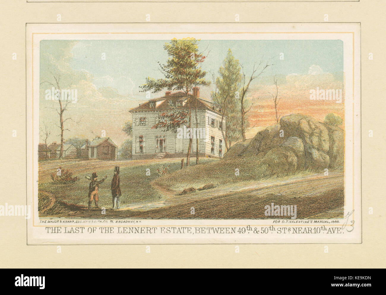 Der letzte Der lennert Immobilien, zwischen 49th und 50th Sts. in der Nähe von 10. Ave (Nypl b 13476048 423063) Stockfoto