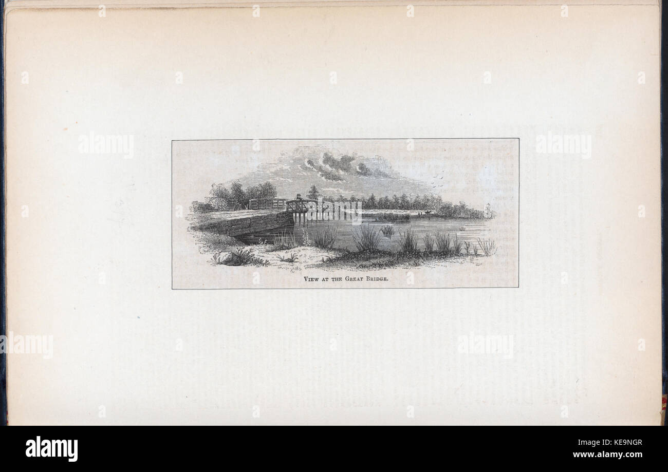 Blick auf die große Brücke (Norfolk County, Virginia) (NYPL Hades 256647 EM 14984) Stockfoto