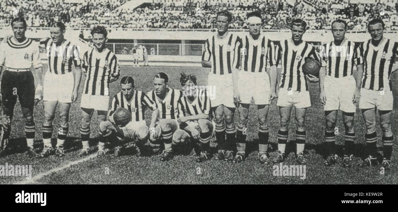 Juventus 1933 34 Stockfoto