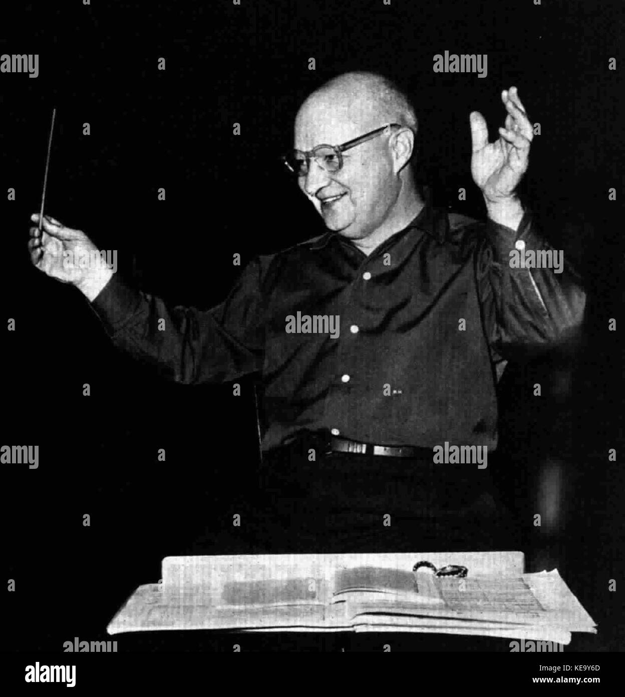 Paul Hindemith, Auditorium von Turin, 1958 Stockfoto