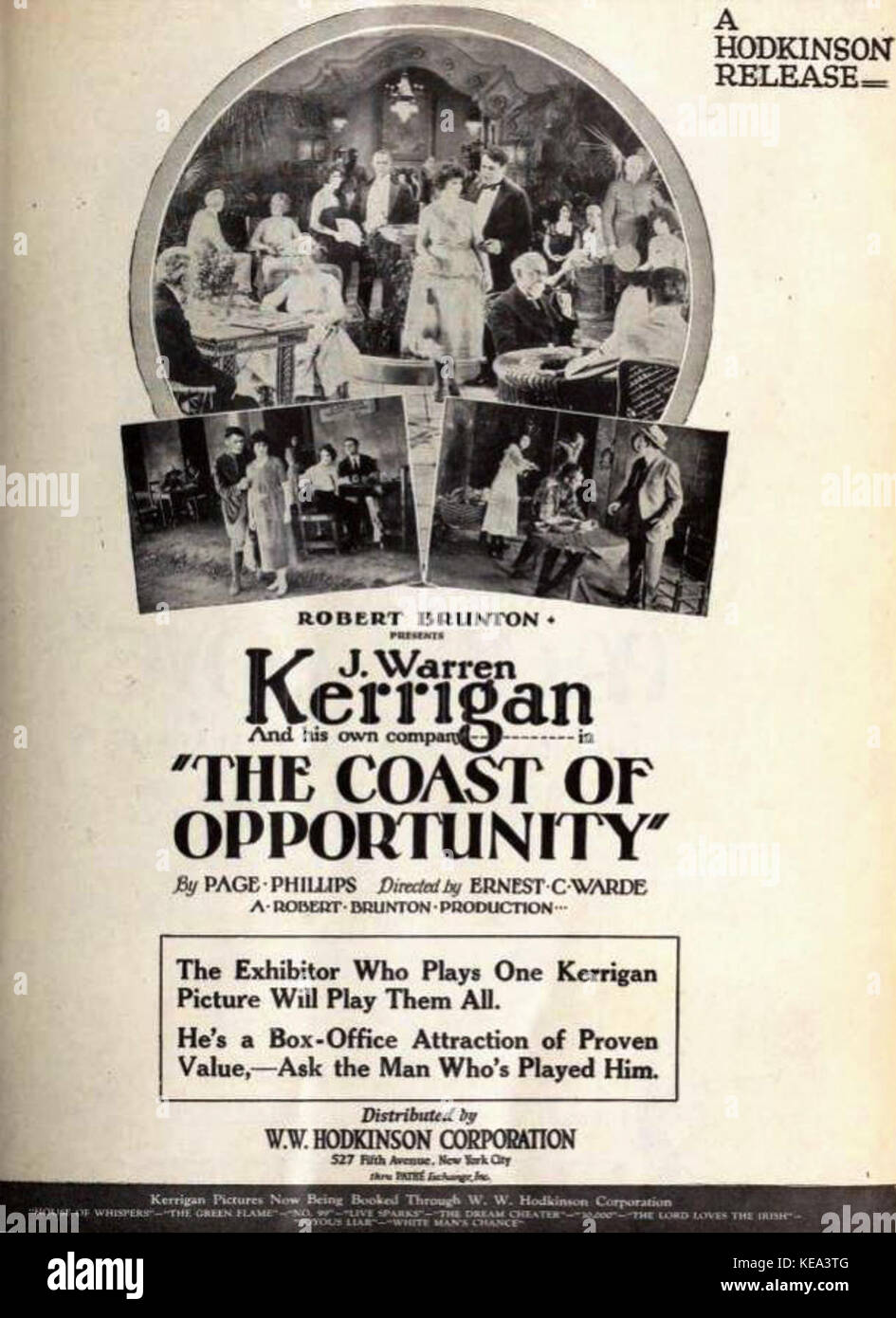 Dieses Dokument oder Buch aus dem Jahr 1920, „The Coast of Opportunity“, befasst sich mit Themen im Zusammenhang mit der Entwicklung von Küstengebieten, wirtschaftlichen Chancen und möglicherweise der Geschichte der US-Pazifikküste. Stockfoto