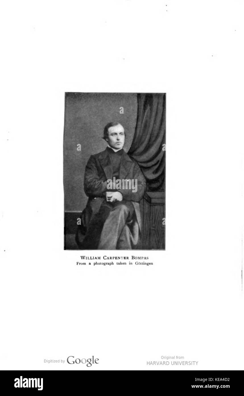 William Bompas war ein britischer Missionar und Entdecker. Bekannt für seine Beiträge zu religiösen Missionen und seine Forschungsarbeiten in verschiedenen Teilen der Welt, ist er für seine kulturellen und missionarischen Bemühungen bekannt. Stockfoto
