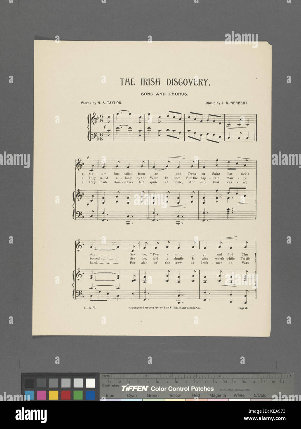 Die irische Entdeckung (NYPL Hades 454209 1704417) Stockfoto