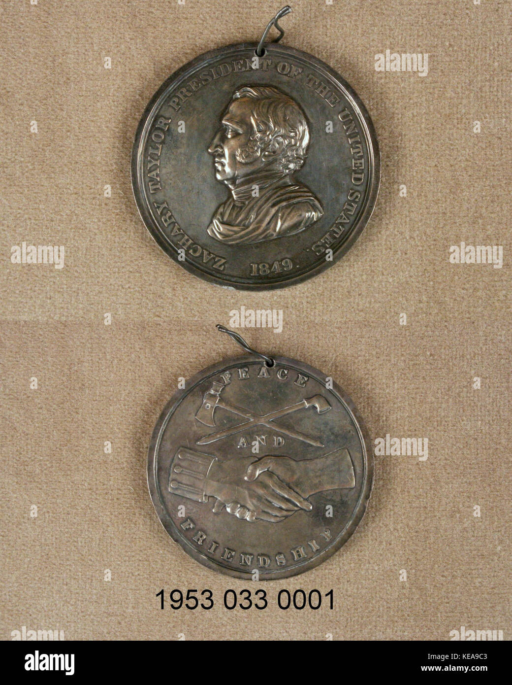 Zachary Taylor Peace Medal Stockfoto