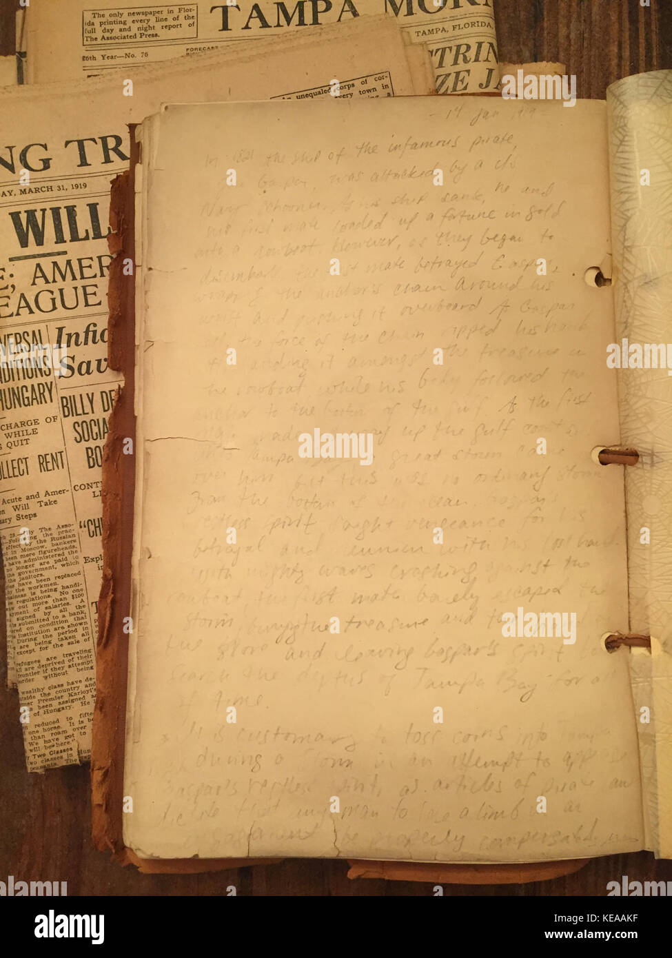 Die Hand des Gasparilla Pirate Legende Tampa Florida Jose Gaspar Stockfoto