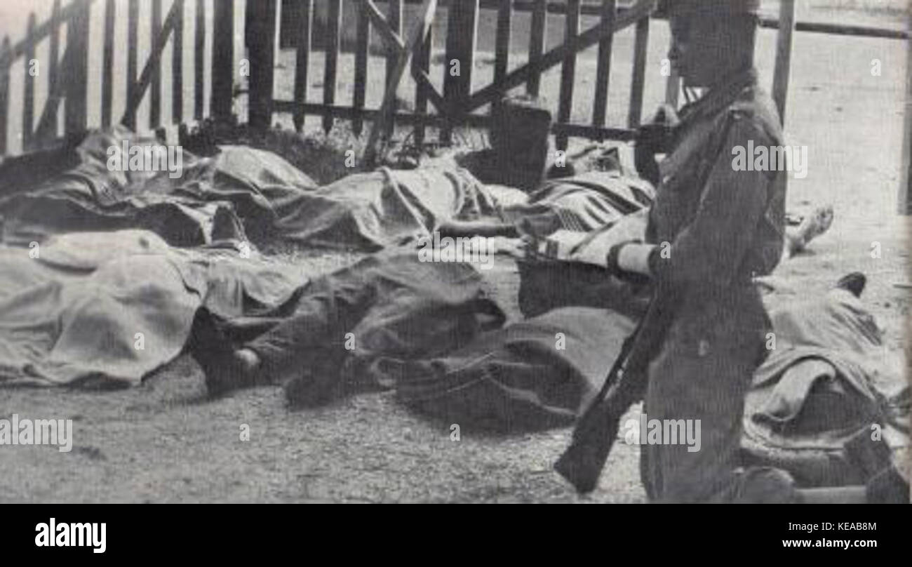 Kongolesische Soldaten unter massakriert Zivilisten in Stanleyville Stockfoto