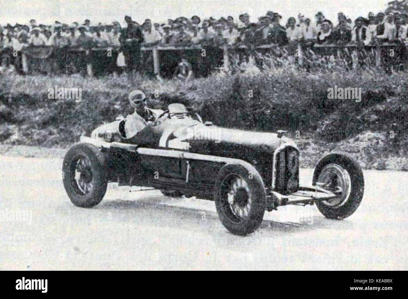 Louis Chiron, Sieger Coupe du Grand Prix de l'A.C.F. 1934 sur Alfa Romeo Stockfoto