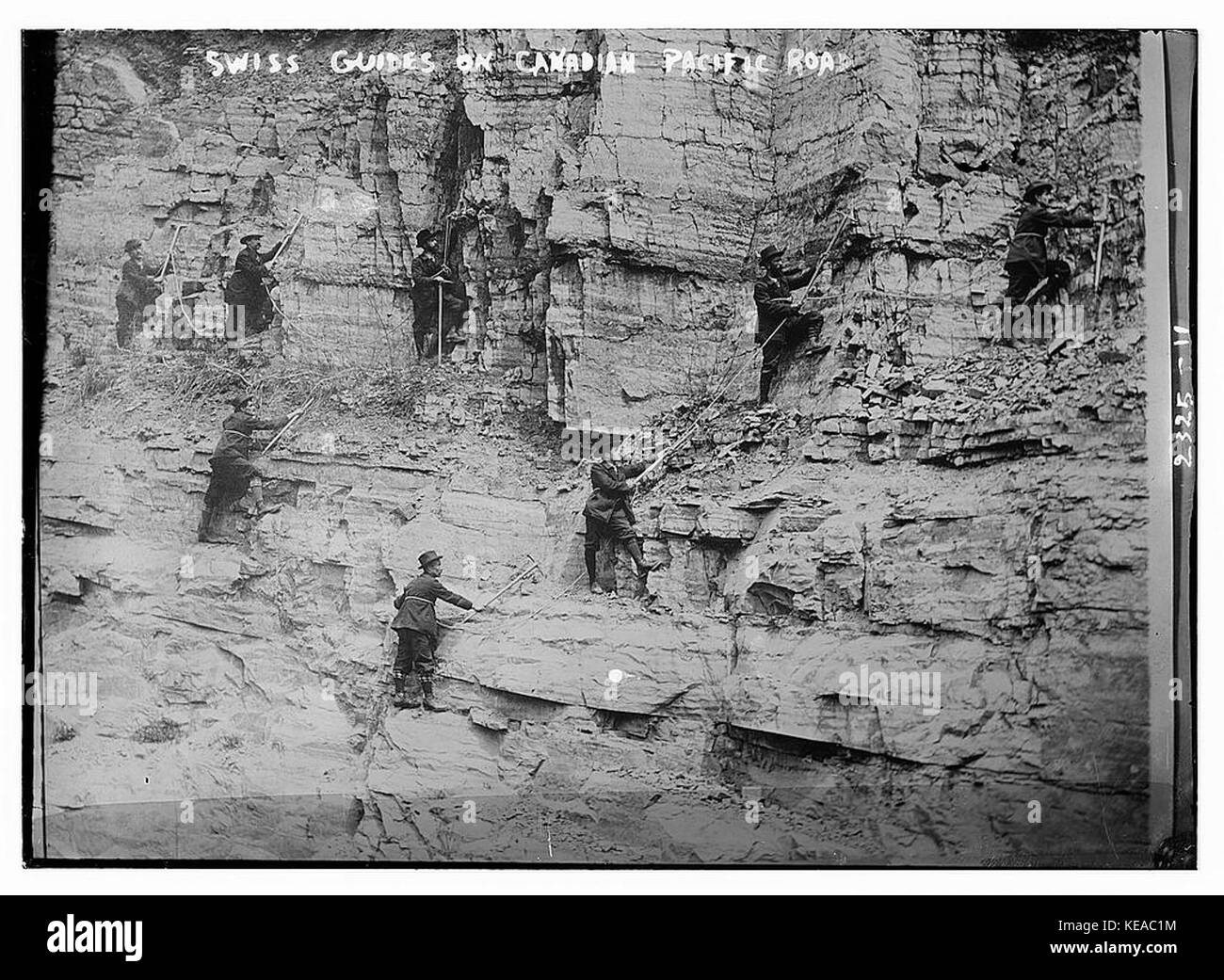 Schweizer Führungen an der kanadischen Pazifik Rd (LOC) Stockfoto