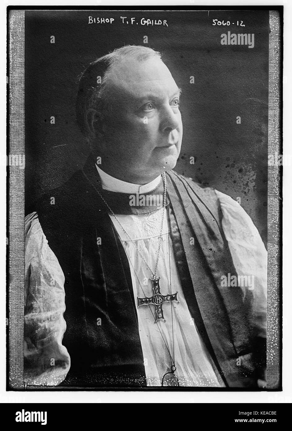 Thomas Frank Gailor ca. 1919 Stockfoto