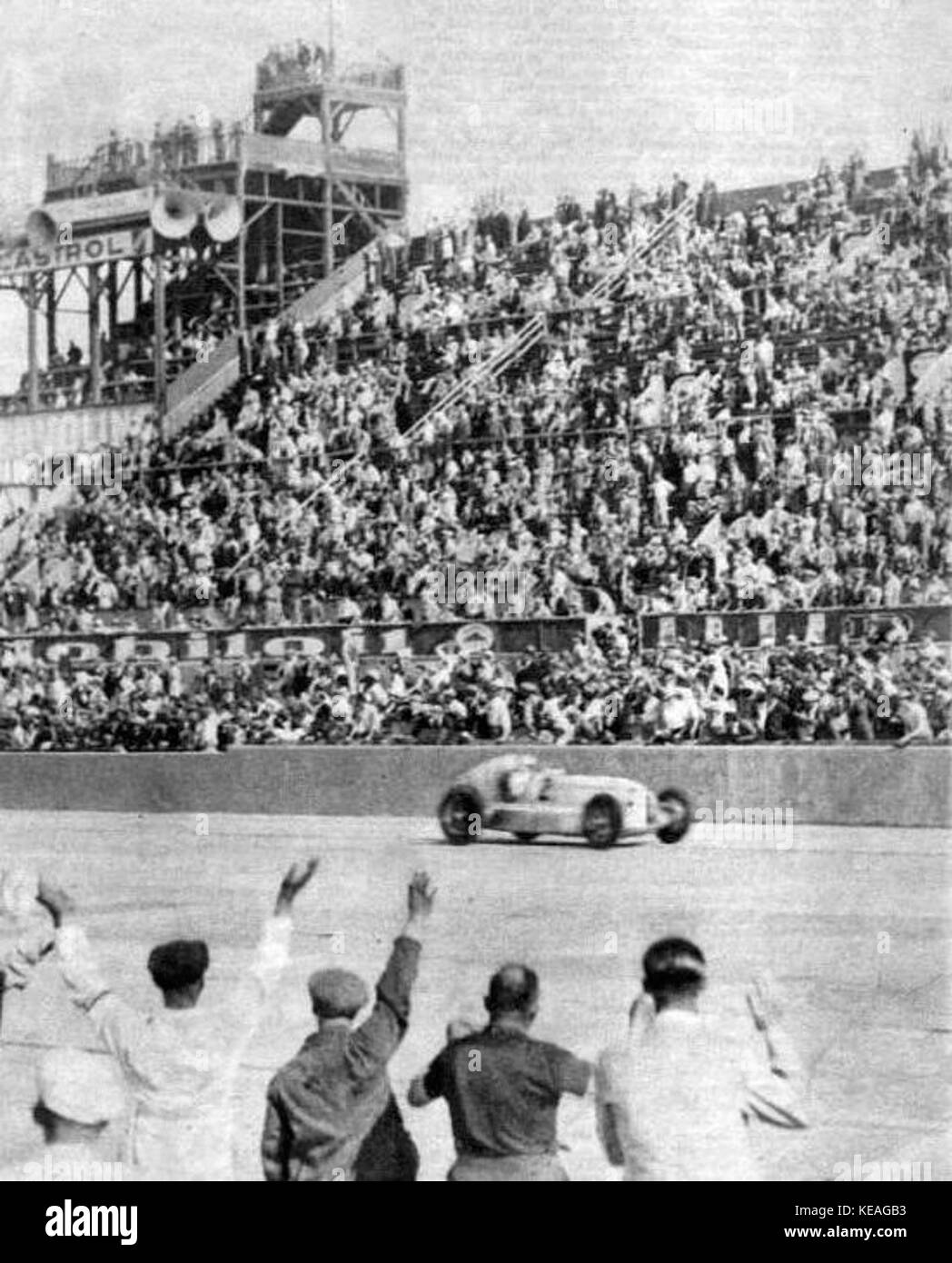 Rudolf Carraciola Sieger Coupe du Grand Prix de l'ACF 1935 Stockfoto