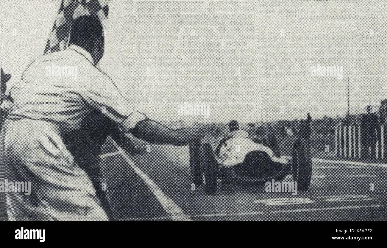Manfred von Brauchitsch Sieger Coupe du Grand Prix de l'ACF 1938 Stockfoto
