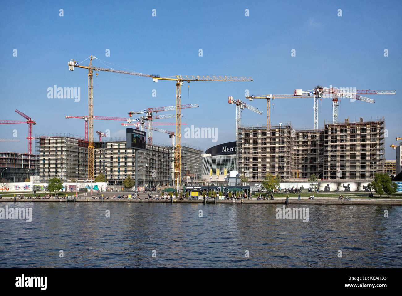 East Side Konstruktionen, Berlin, Deutschland Stockfoto