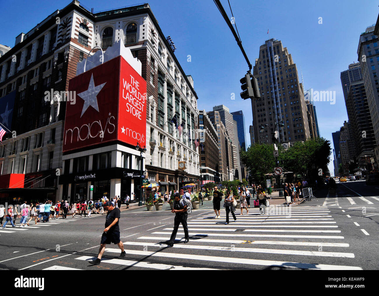 Macy's Store auf der West 34th Street in Manhattan. Stockfoto