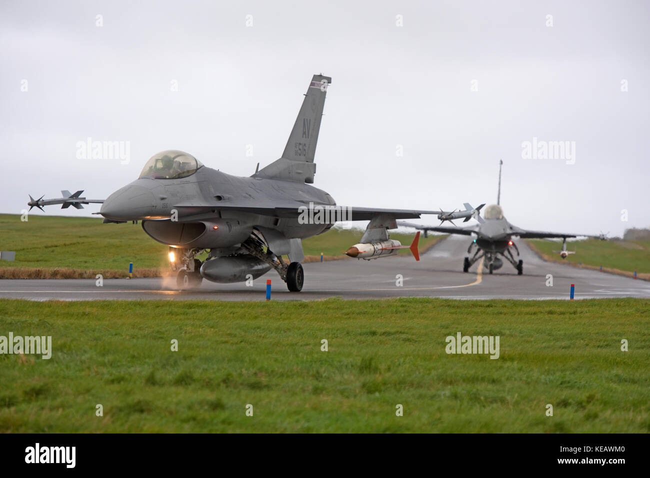 Flugzeuge, die an der 2017 Joint Warrior NATO Verbrauchsteuer in Schottland teilnehmen. Stockfoto