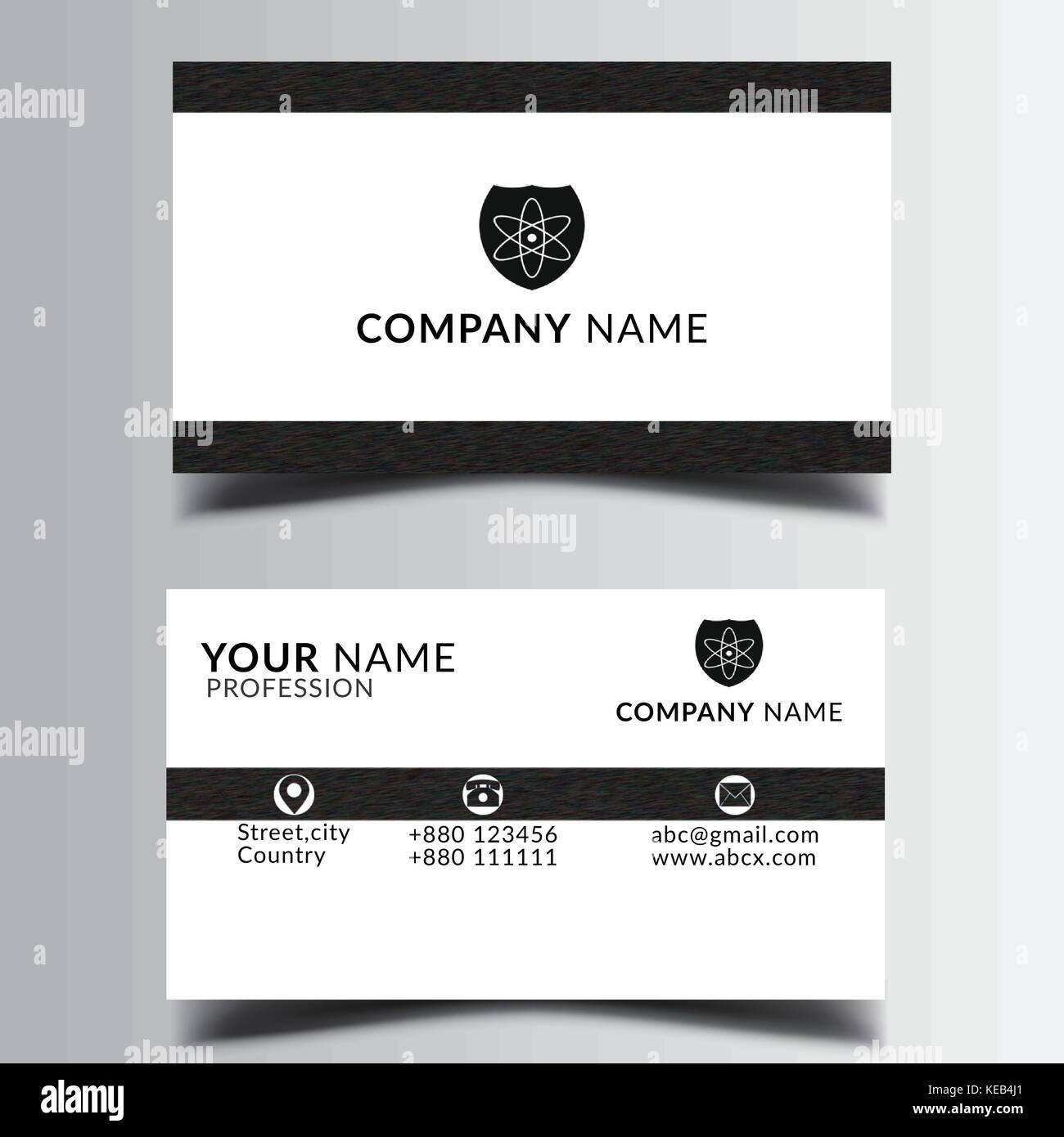 Smart Business Card bedruckbare und bearbeitet werden. Stock Vektor